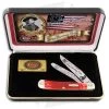Case Custer's Last Stand Trapper 4.125" Jigged Red Bone (6254 SS) CLSRPB -Knives Shop Case Custers Last Stand Trapper Jigged Red Bone SS BHQ 42582 jr
