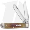 Case Cutlery 130th Anniversary 3.5" Mini Trapper Pocket Knife Aged Bone -Knives Shop Case Cutlery 130th CXXX Mini Trapper BHQ 103653 jr 3