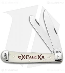 Case Cutlery 130th Anniversary Trapper Knife 4.13" White Bone