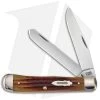 Case Cutlery 130th Anniversary Trapper 4.125" Pocket Knife Aged Bone -Knives Shop Case Cutlery 130th Trapper CXXX Ant Sc Bone BHQ 103649 jr