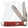 Case Cutlery American Workman Mini Trapper Traditional Knife 3.5" Red 13453 -Knives Shop Case Cutlery American Workman Mini Trapper Red BHQ 81733 er