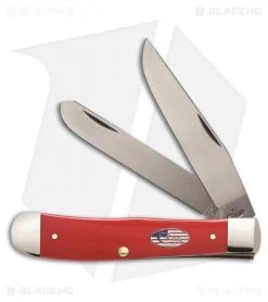 Case Cutlery American Workman Trapper Traditional Pocket Knife 4.125" Red 13450