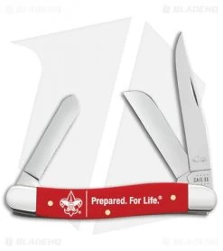 Case Medium Stockman Knife 3.6" BSA Red Synthetic (4318 CS)