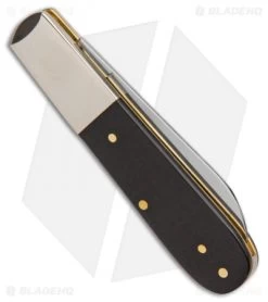 Case Cutlery Barlow Pocket Knife 3.37" Black Synthetic (21009 SS) 31274 -Knives Shop Case Cutlery Barlow Black Synthetic SS 31274 BHQ 100398 jr side