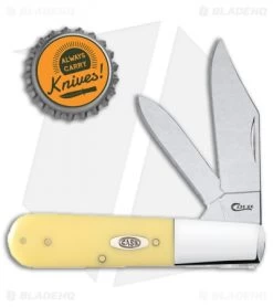 Case Cutlery Barlow Pocket Knife 3.37" Synthetic Yellow (32009 1/2 SS) 81092 -Knives Shop Case Cutlery Barlow Synthetic Yellow SS 81092 BHQ 95058 jr bottlecap