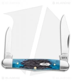 Case Half Whittler Pocket Knife 3.25" Blue Rogers Corn Cob Bone (6208 SS) 02862