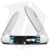 Case Cutlery Canoe Pocket Knife 3.625" Blue Jigged Bone Peach Seed (62131 SS) 2 Case Cutlery Canoe Pocket Knife 3.625" Blue Jigged Bone Peach Seed (62131 SS) -Knives Shop Case Cutlery Blue Denimin Bone Peach Seed Jig BHQ 117585 jr