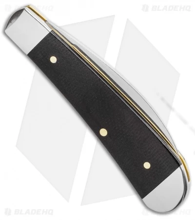 Case Sway Back Pocket Knife 3.125" Double Black Canvas Laminate (TB101117 SS) 5 Case Sway Back Pocket Knife 3.125" Double Black Canvas Laminate (TB101117 SS) - Image 3