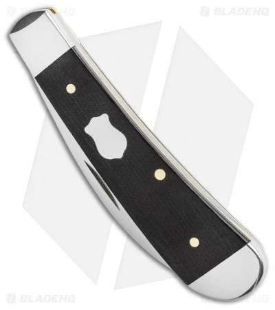 Case Sway Back Pocket Knife 3.125" Double Black Canvas Laminate (TB101117 SS) 4 Case Sway Back Pocket Knife 3.125" Double Black Canvas Laminate (TB101117 SS) - Image 2