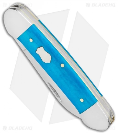 Case Cutlery Canoe Knife 3.6" Smooth Caribbean Blue Bone (62131 SS) 5 Case Cutlery Canoe Knife 3.6" Smooth Caribbean Blue Bone (62131 SS) - Image 3