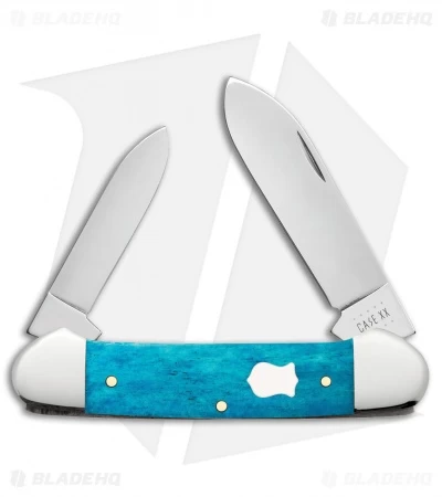 Case Cutlery Canoe Knife 3.6" Smooth Caribbean Blue Bone (62131 SS) 3 Case Cutlery Canoe Knife 3.6" Smooth Caribbean Blue Bone (62131 SS)