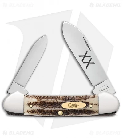 Case Cutlery Canoe Pocket Knife 3.625" Vintage Bone (62131 SS) 25962 3 Case Cutlery Canoe Pocket Knife 3.625" Vintage Bone (62131 SS) 25962