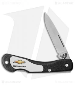Case Mini Blackhorn Lockback Knife 3" Black/White Chevrolet ( LT1059L SS) 33709