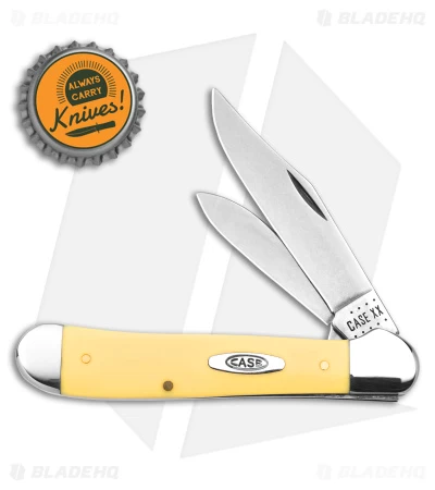 Case Cutlery Copperhead Knife Yellow Synthetic (3" 3249 CV) 6 Case Cutlery Copperhead Knife Yellow Synthetic (3" 3249 CV) - Image 4