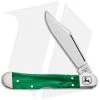 Case Cutlery Mini Copperlock John Deere Pocket Knife 3.6" Smooth Green Kirinite -Knives Shop Case Cutlery Copperlock Jigged Buffalo Horn BHQ 123361 jr