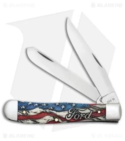 Case Cutlery Trapper Knife 4" Ford Zippo Gift Set Smooth Bone (6254 SS) 14331 6 Case Cutlery Trapper Knife 4" Ford Zippo Gift Set Smooth Bone (6254 SS) 14331 -Knives Shop Case Cutlery Ford Gift Set BHQ 140411 jr knife