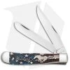 Case Ford Mustang Trapper Knife 4.125" Embelished Bone -Knives Shop Case Cutlery Ford Mustang Trapper BHQ 114849 jr