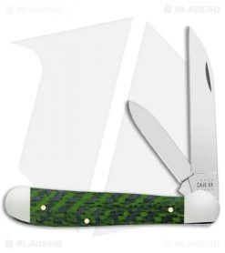 Case Copperhead Knife 3.9" Green & Black CF (10249W SS) 50713