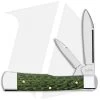 Case Knives Gunstock Pocket Knife 2.9" Green Carbon Fiber (102130 SS) 50715