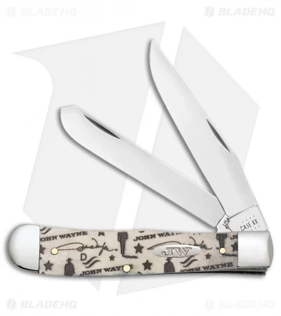 Case Knives John Wayne Trapper 4.1" Smooth Bone (6254 SS) 10712 3 Case Knives John Wayne Trapper 4.1" Smooth Bone (6254 SS) 10712