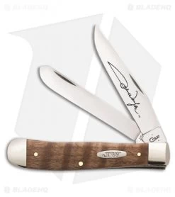 Case Cutlery John Wayne Trapper Traditional Pocket Knife 4.125" Smooth Curly Oak