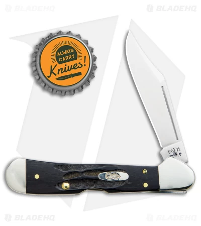 Case Cutlery Mini CopperLock Traditional Pocket Knife 3.625" Jigged Buffalo Horn 6 Case Cutlery Mini CopperLock Traditional Pocket Knife 3.625" Jigged Buffalo Horn - Image 4