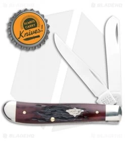 Case Cutlery Mini Trapper Knife 3.5" Peach Seed Walnut Bone (6207 SS) -Knives Shop Case Cutlery Mini Trapper Peach Seed Walnut Bone SS 10439 BHQ 109154 jr bottlecap