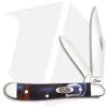 Case Cutlery Peanut Traditional Knife 2.875" Blue/Red Kirinite (10220 SS) 11208