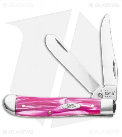 Case Mini Trapper 3.50" Pink Pearl SparXX Kirinite (10207 SS) 3 Case Mini Trapper 3.50" Pink Pearl SparXX Kirinite (10207 SS)