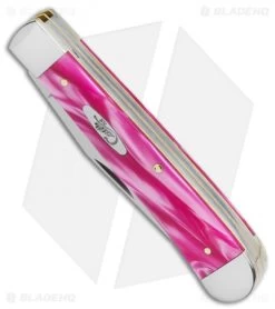 Case Cutlery Trapper Pocket Knife 4.125" Pink Pearl Kirinite (10254SS) 7 Case Cutlery Trapper Pocket Knife 4.125" Pink Pearl Kirinite (10254SS) -Knives Shop Case Cutlery Pink Pearl Kirinite Smooth Tra BHQ 116166 LS
