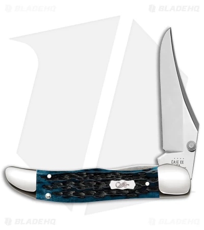 Case Kickstart Hunter Knife 4" Mediterranean Blue Bone (61265AC SS) 51857 3 Case Kickstart Hunter Knife 4" Mediterranean Blue Bone (61265AC SS) 51857