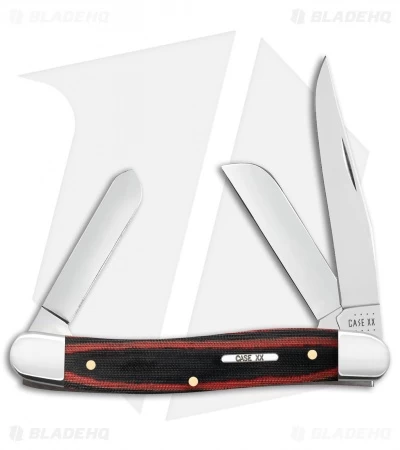 Case Cutlery Medium Stockman Knife 3.6" Red/Black Micarta (10318 SS) 27853 3 Case Cutlery Medium Stockman Knife 3.6" Red/Black Micarta (10318 SS) 27853