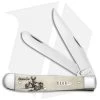 Case Cutlery Sportsman Series Trapper White Tail Deer Embellished Bone (6254 SS)
