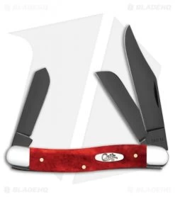 Case Cutlery Stockman Pocket Knife 3.875" Old Red Bone (Black PVD 6347 SS)