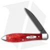 Case Cutlery Teardrop Pocket Knife 3.625" Old Red Bone (Black PVD TB61028 SS) -Knives Shop Case Cutlery Teardrop Old Red Bone Black BHQ 117619 jr