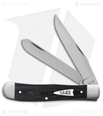 Case Trapper Knife 4.1" Black Micarta (4254 SS) 3 Case Trapper Knife 4.1" Black Micarta (4254 SS)