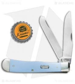 Case Cutlery Trapper Knife 4.25" Ichthus Smooth Blue Ice (4254 SS) 63540 -Knives Shop Case Cutlery Trapper Ichthus Smooth Blue Ice 63540 BHQ 81518 jr bottlecap