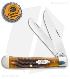 Case Trapper Knife Rogers Corn Cob Jig Antique Bone (3.3" Polish) 52832 -Knives Shop Case Cutlery Trapper Knife Corn Cob Jig Antique Bone SS BHQ 123415 jr bottlecap