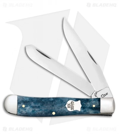 Case Cutlery Trapper Mediterranean Blue Smooth Bone (6254 SS) 11190 3 Case Cutlery Trapper Mediterranean Blue Smooth Bone (6254 SS) 11190