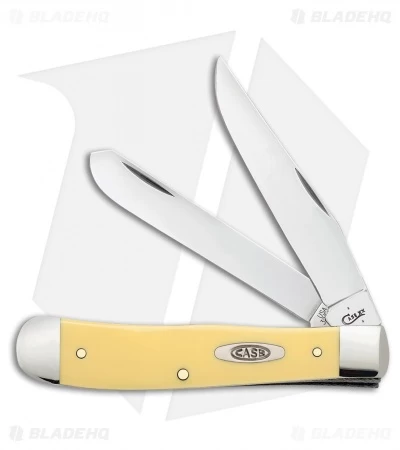 Case Cutlery Trapper Traditional Knife 4.125" Yellow Polymer (3254C SS) 81091 3 Case Cutlery Trapper Traditional Knife 4.125" Yellow Polymer (3254C SS) 81091