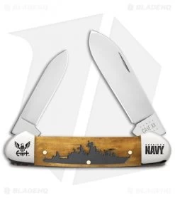 Case Cutlery U.S. Navy Canoe Knife 3.625" Smooth Antique Bone (62131 SS)