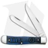 Case Cutlery Trapper Knife 4" U.S. Navy Gift Set Blue Bone (6254 SS) CA17726 -Knives Shop Case Cutlery US Navy Gift Set BHQ 143474 jr
