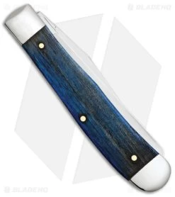 Case Cutlery Trapper Knife 4" U.S. Navy Gift Set Blue Bone (6254 SS) CA17726 -Knives Shop Case Cutlery US Navy Gift Set BHQ 143474 jr side