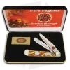 Case Firefighter Trapper Knife 4.125" Fire In The Box Corelon (9254 SS) -Knives Shop Case Firefighter Trapper Fire in the Box BHQ 42586 jr