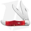Case Folding Hunter Knife 5.25" Dark Red Bone/Peach Seed Jig (6265 CS) 31960 -Knives Shop Case Folding Hunter Knife 5in Dark Red Bone Peach Seed Jig BHQ 140652 td