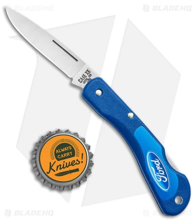 Case Ford Mini Blackhorn Lockback Knife 3.0" Blue ( LT1059L) 14311 6 Case Ford Mini Blackhorn Lockback Knife 3.0" Blue ( LT1059L) 14311 - Image 4