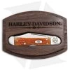 Case Harley-Davidson CopperLock Knife 3.625" Brown Jigged Bone 52154 -Knives Shop Case Harley Davidson Copperlock Brown Jigged Bone BHQ 69482 jr