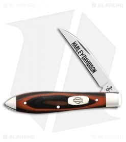 Case Harley-Davidson Teardrop Knife 3.5" Orange/Black G-10 (TB101028 SS) 52169