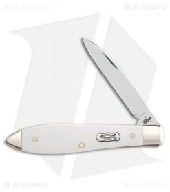 Case Ichthus Teardrop Traditional Knife 3.625" White Polymer (TB41028 SS) 17268