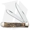Case Iraqi Freedom Trapper Traditional Knife 4.125" Brown Bone (6254 SS) 22034 -Knives Shop Case Iraqi Free Trapper Brown Bone SS GX 30959 jr
